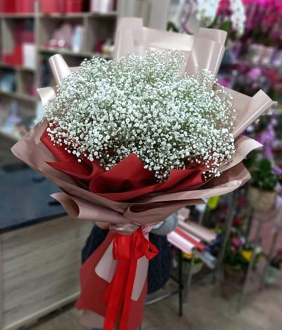 Букет цветов из: Гипсофила в Солнечнодольске
