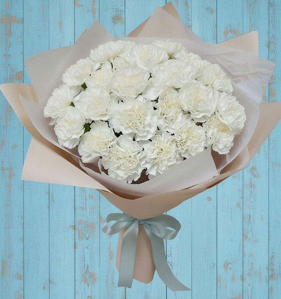 Букет цветов из: Гвоздики в Солнечнодольске