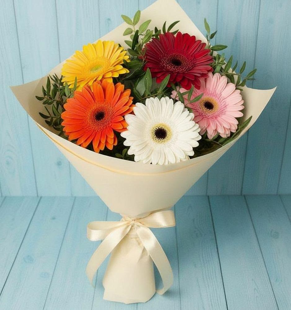 Букет цветов из: Герберы в Солнечнодольске