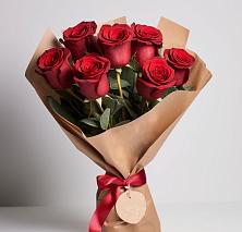 Букет 7 Красных роз Эдлесс Лав в Солнечнодольске