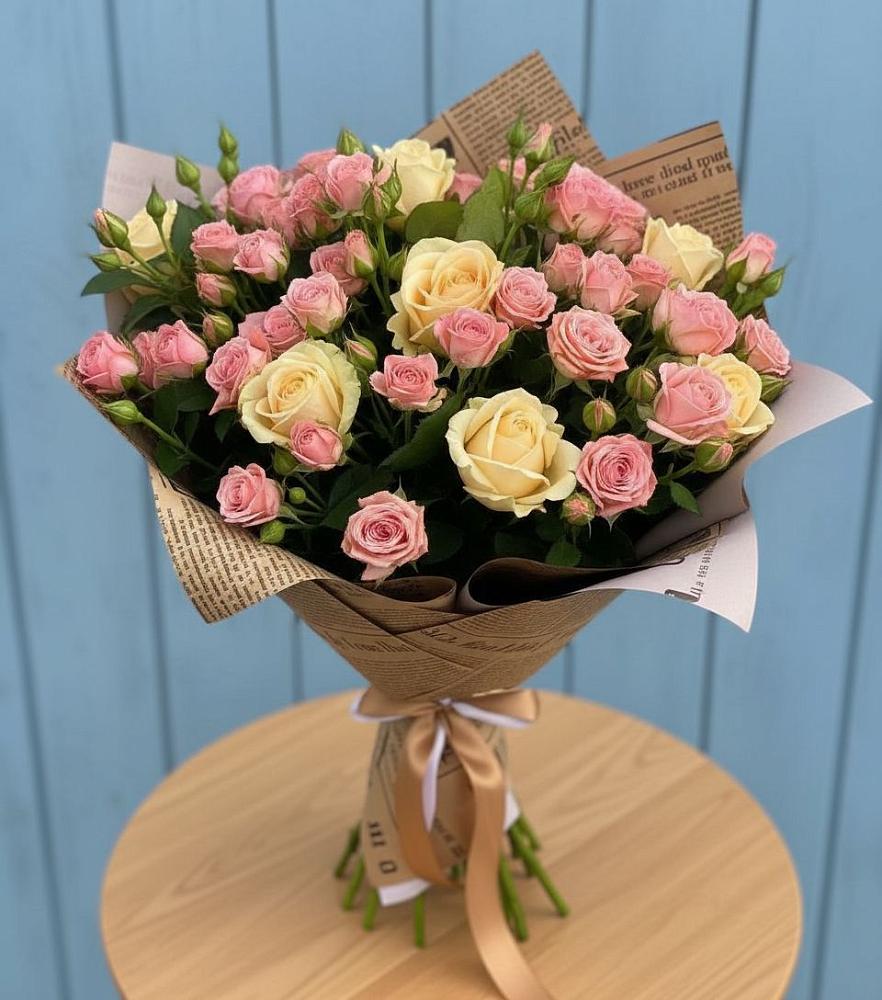 Букет цветов из: Розы в Солнечнодольске