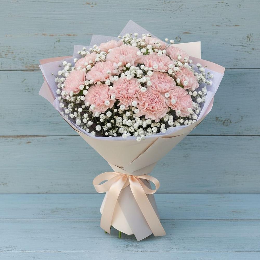 Букет цветов из: Гвоздики в Солнечнодольске