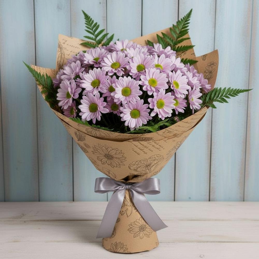 Букет цветов из: Хризантемы в Солнечнодольске