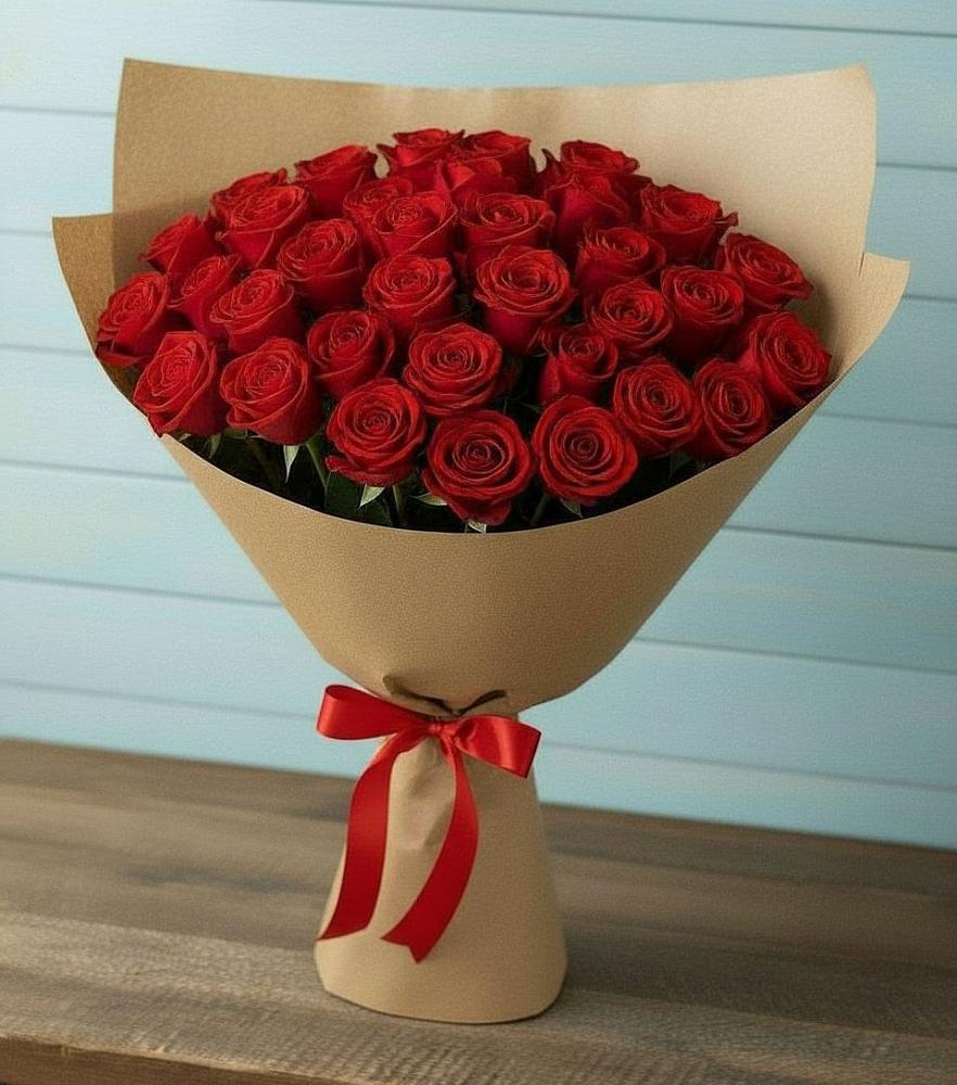 Букет Красные розы Милано в Солнечнодольске