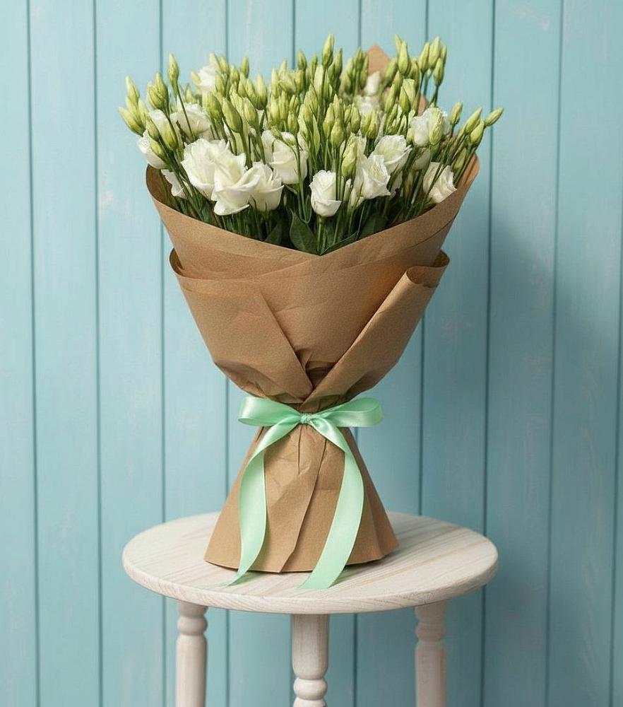 Букет цветов из: Лизиантусы в Солнечнодольске