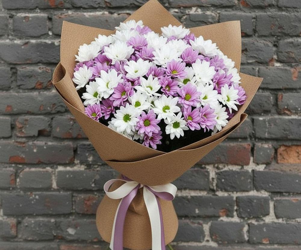 Букет цветов из: Хризантемы в Солнечнодольске