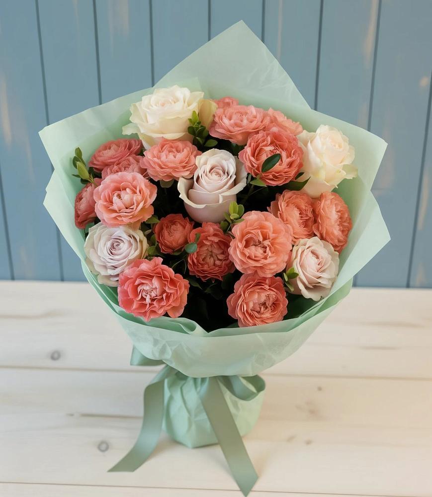 Букет цветов из: Розы в Солнечнодольске