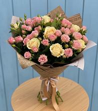 Букет цветов из:  Розы в Солнечнодольске