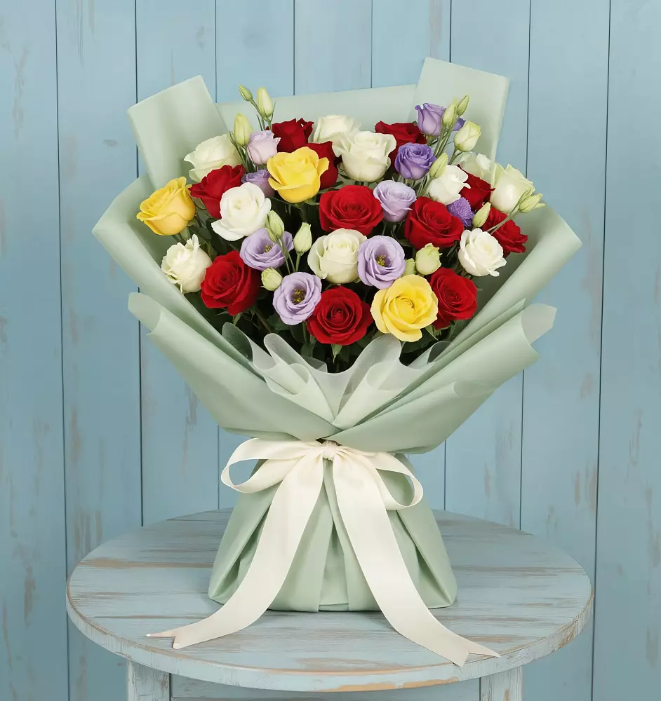 Букет цветов из: Розы в Солнечнодольске