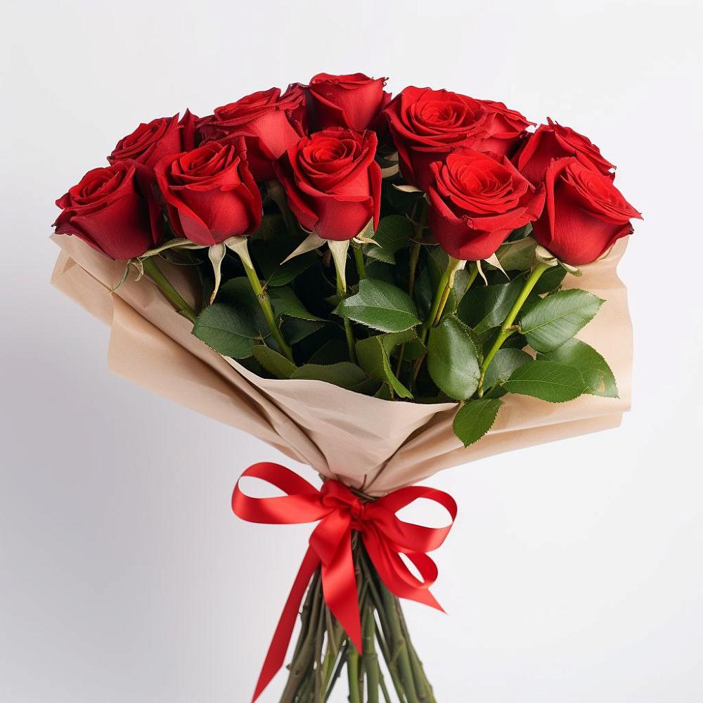 Букет 11 Красных роз Эдлесс Лав в Солнечнодольске